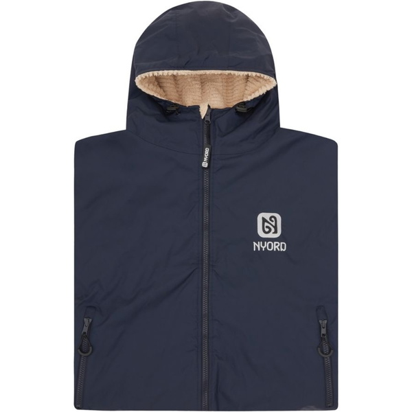 2026 Nyord Primaloft Robe À Langer Extérieur ACC0005 - Navy / Ecru
